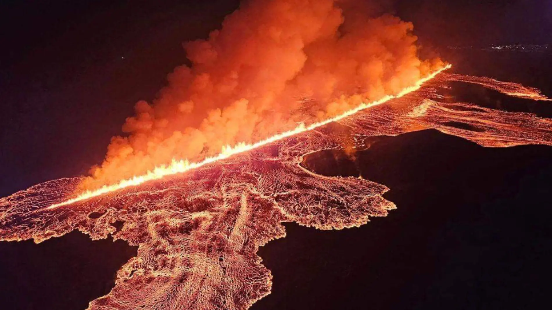 actividad volcánica en Islandia